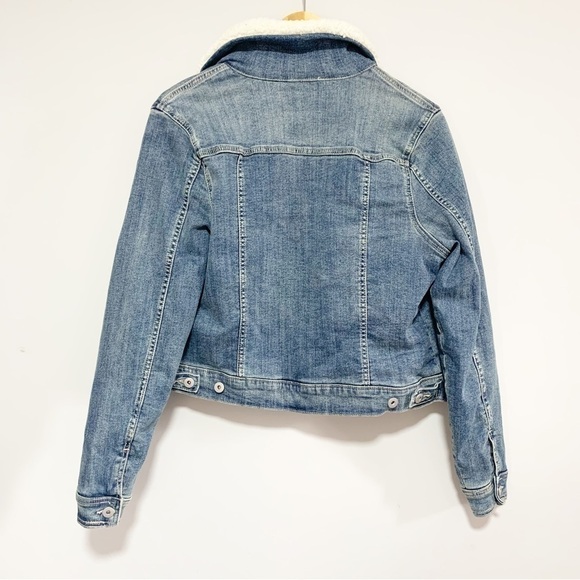 TORRID Denim Trucker Sherpa Jacket Size 00 - Picture 4 of 16